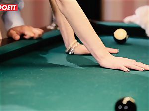 LETSDOEIT - mischievous teen drilled firm on the Pool Table