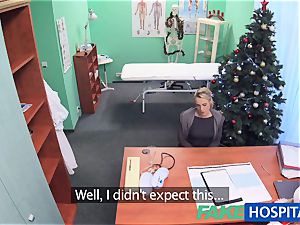 FakeHospital doctor Santa blows a load twice this year