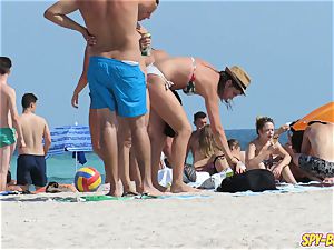 nasty unexperienced large bumpers teens voyeur Beach flick
